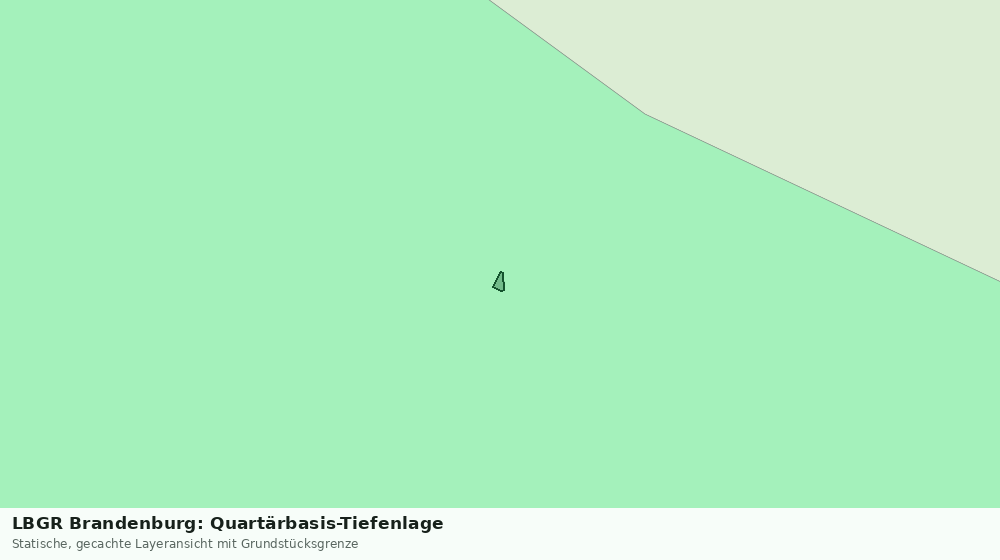 Statische Kartenansicht: LBGR Brandenburg: Quartärbasis-Tiefenlage
