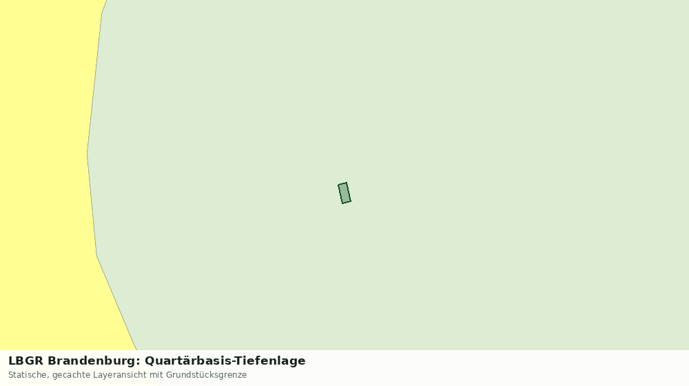 Statische Kartenansicht: LBGR Brandenburg: Quartärbasis-Tiefenlage