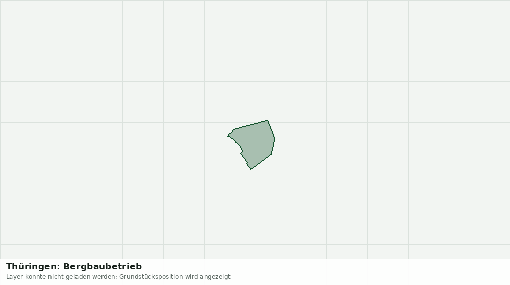 Statische Kartenansicht: Thüringen: Bergbaubetrieb