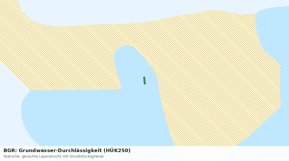 Statische Kartenansicht: BGR: Grundwasser-Durchlässigkeit (HÜK250)