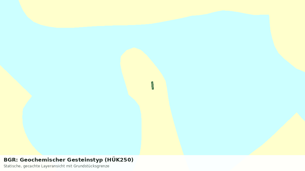 Statische Kartenansicht: BGR: Geochemischer Gesteinstyp (HÜK250)