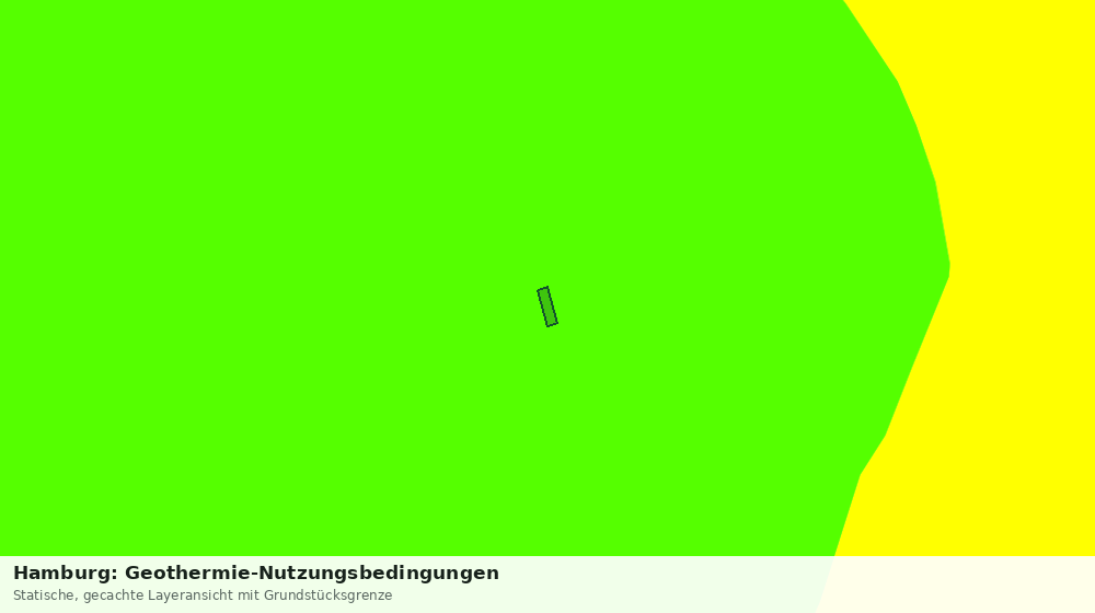 Statische Kartenansicht: Hamburg: Geothermie-Nutzungsbedingungen