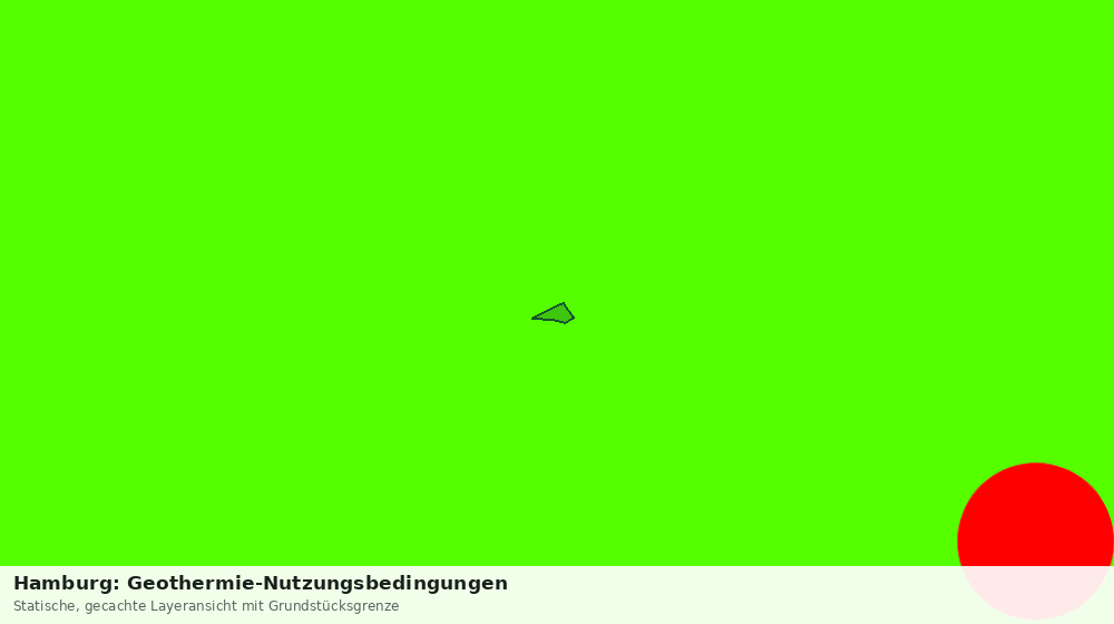 Statische Kartenansicht: Hamburg: Geothermie-Nutzungsbedingungen