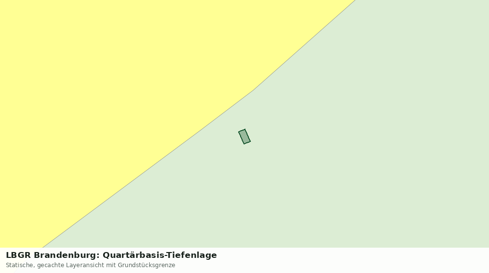 Statische Kartenansicht: LBGR Brandenburg: Quartärbasis-Tiefenlage