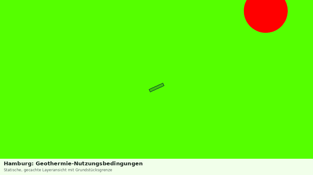 Statische Kartenansicht: Hamburg: Geothermie-Nutzungsbedingungen