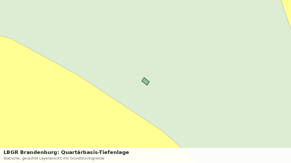 Statische Kartenansicht: LBGR Brandenburg: Quartärbasis-Tiefenlage