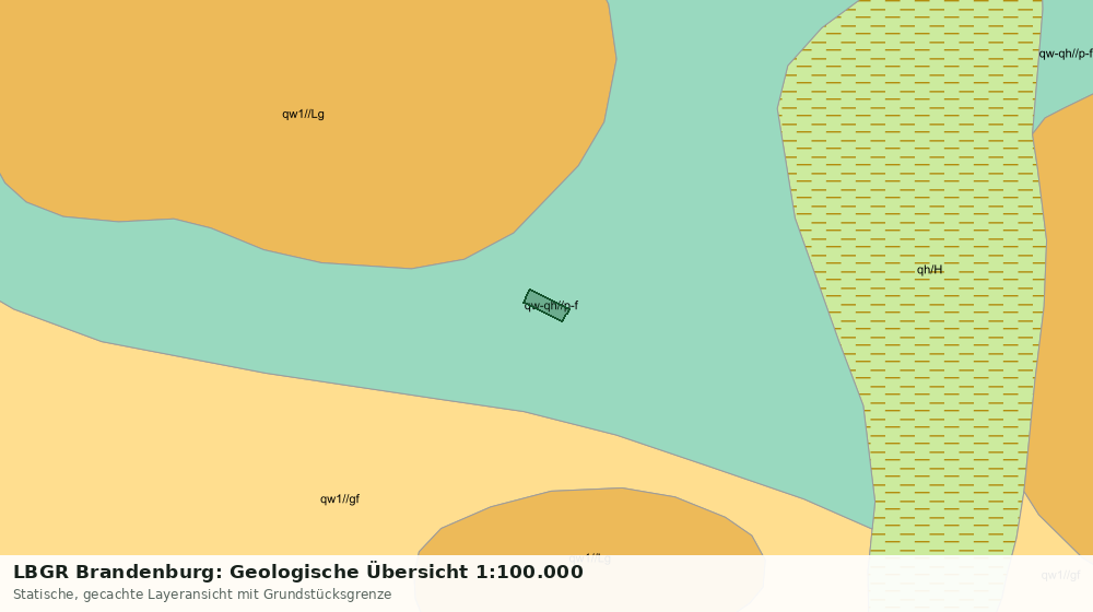 Statische Kartenansicht: LBGR Brandenburg: Geologische Übersicht 1:100.000