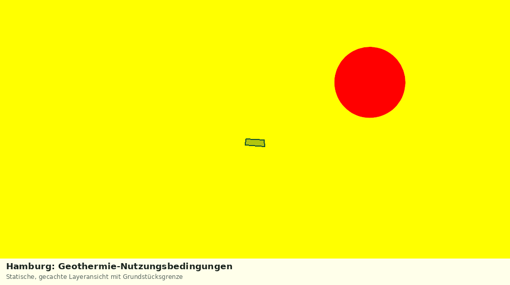 Statische Kartenansicht: Hamburg: Geothermie-Nutzungsbedingungen