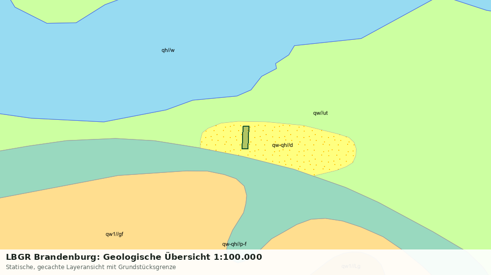 Statische Kartenansicht: LBGR Brandenburg: Geologische Übersicht 1:100.000