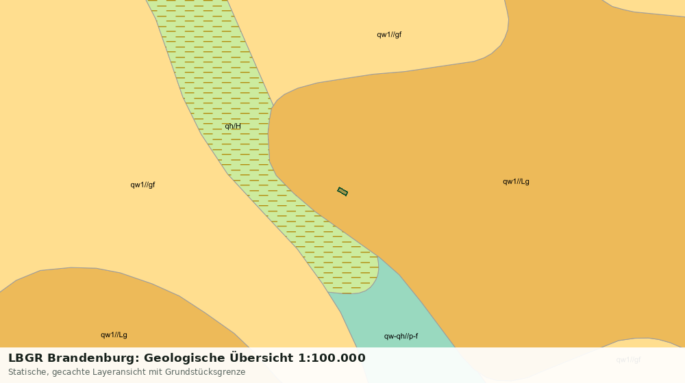 Statische Kartenansicht: LBGR Brandenburg: Geologische Übersicht 1:100.000