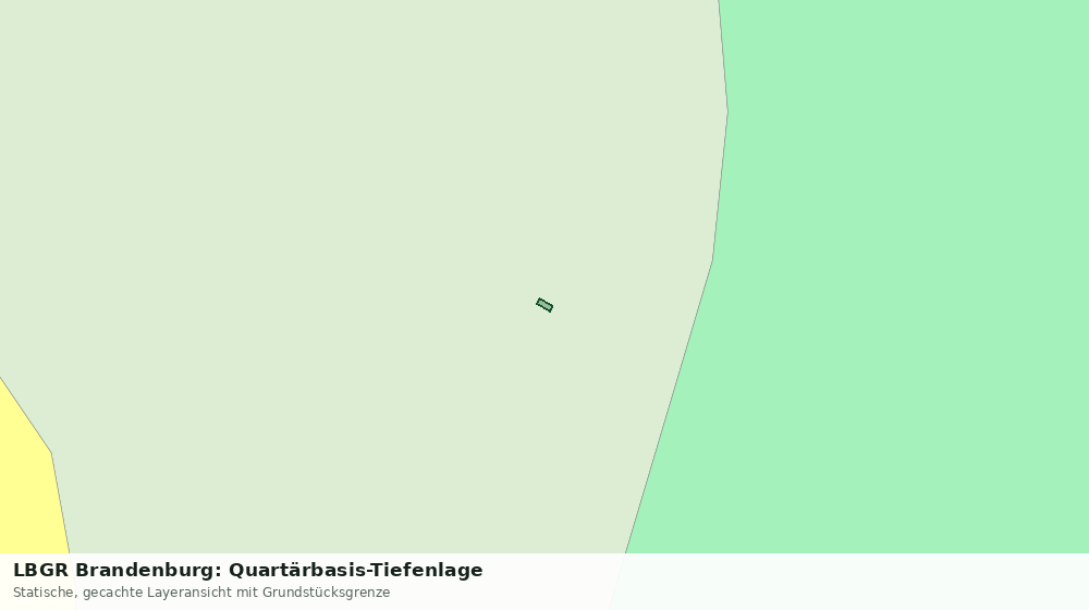 Statische Kartenansicht: LBGR Brandenburg: Quartärbasis-Tiefenlage