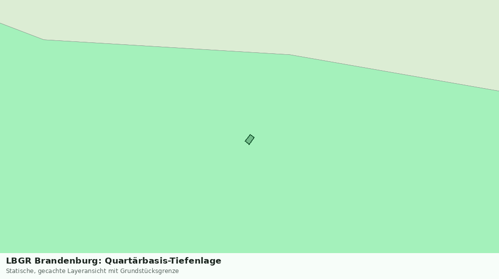 Statische Kartenansicht: LBGR Brandenburg: Quartärbasis-Tiefenlage