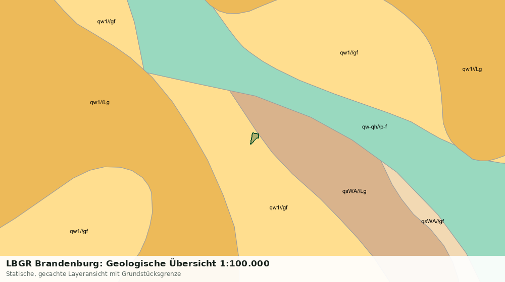 Statische Kartenansicht: LBGR Brandenburg: Geologische Übersicht 1:100.000