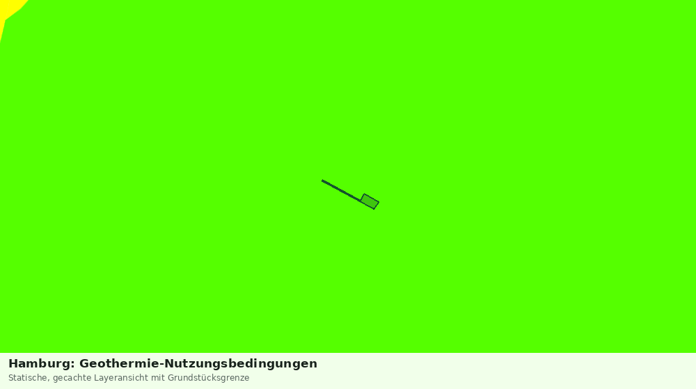 Statische Kartenansicht: Hamburg: Geothermie-Nutzungsbedingungen