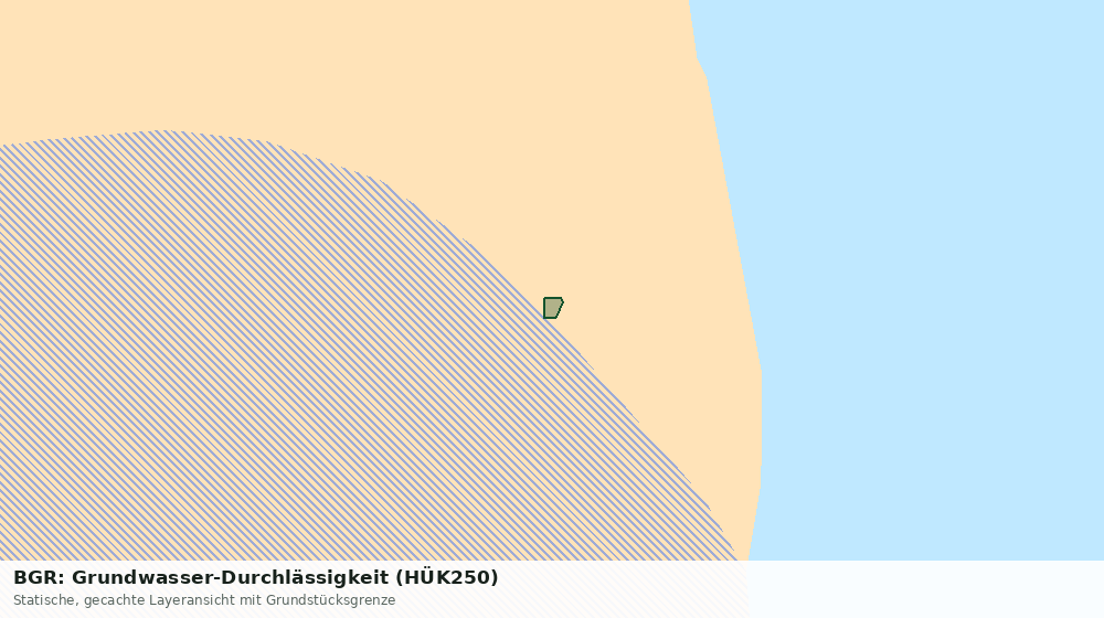 Statische Kartenansicht: BGR: Grundwasser-Durchlässigkeit (HÜK250)