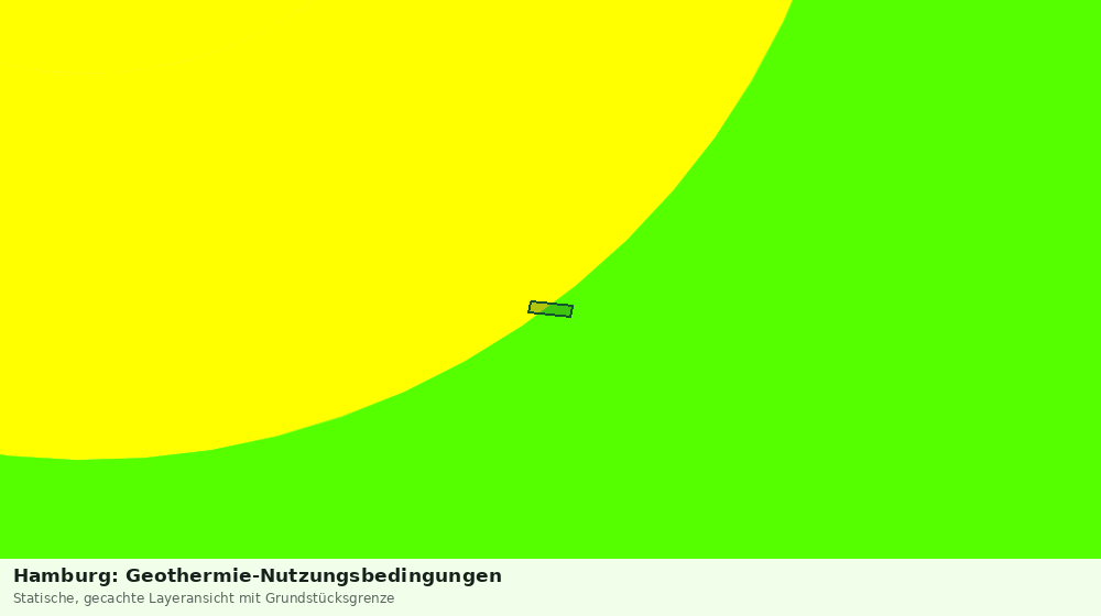 Statische Kartenansicht: Hamburg: Geothermie-Nutzungsbedingungen