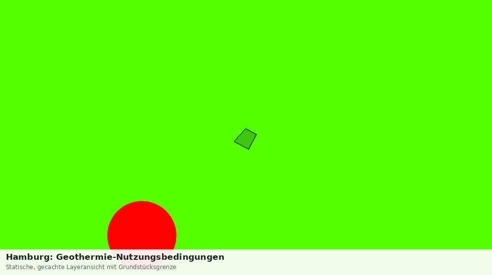 Statische Kartenansicht: Hamburg: Geothermie-Nutzungsbedingungen