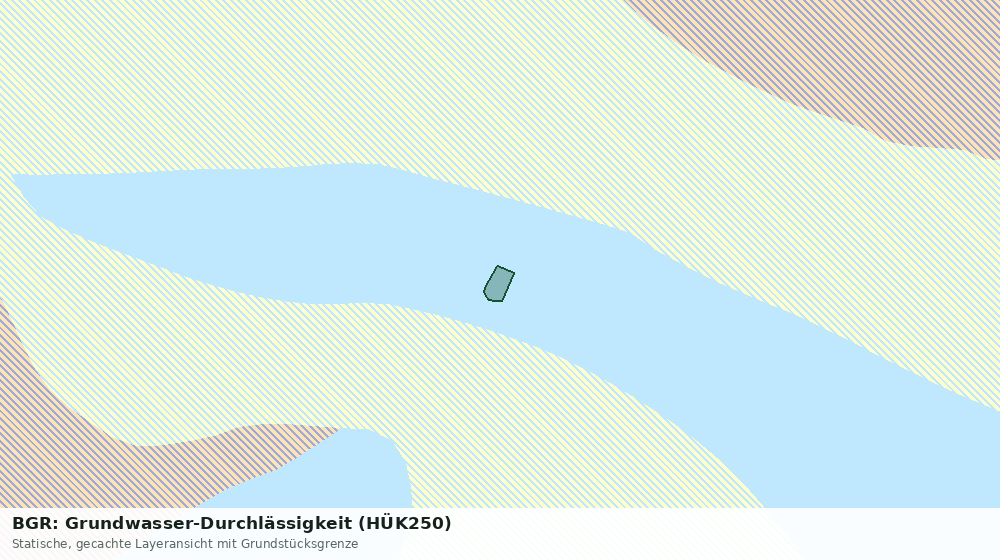 Statische Kartenansicht: BGR: Grundwasser-Durchlässigkeit (HÜK250)