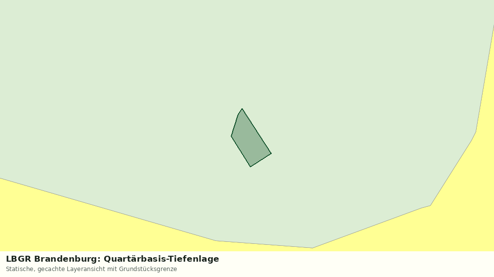 Statische Kartenansicht: LBGR Brandenburg: Quartärbasis-Tiefenlage