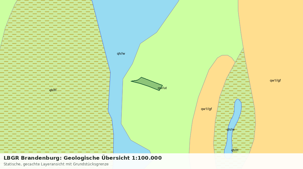 Statische Kartenansicht: LBGR Brandenburg: Geologische Übersicht 1:100.000