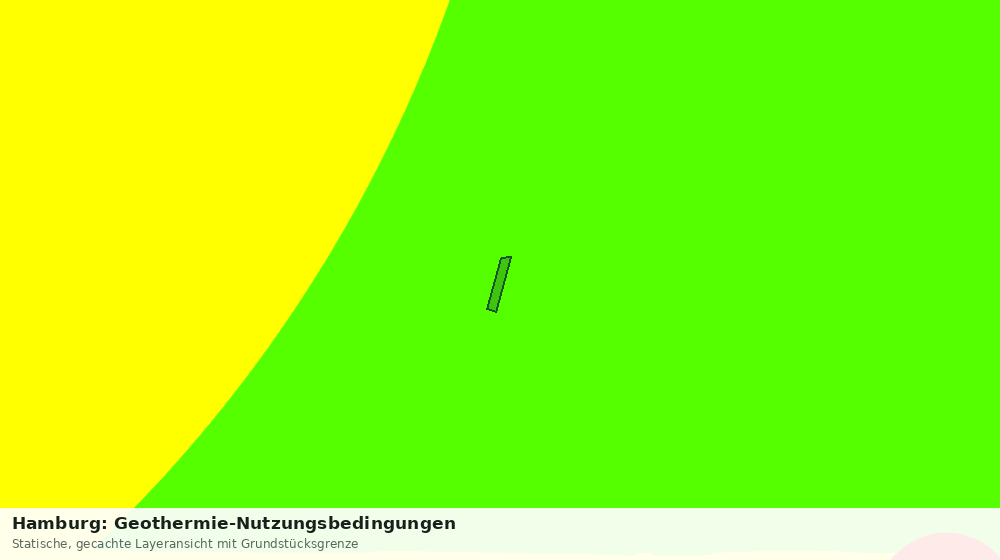 Statische Kartenansicht: Hamburg: Geothermie-Nutzungsbedingungen