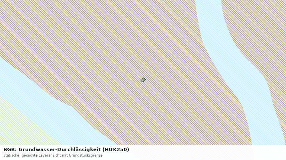 Statische Kartenansicht: BGR: Grundwasser-Durchlässigkeit (HÜK250)
