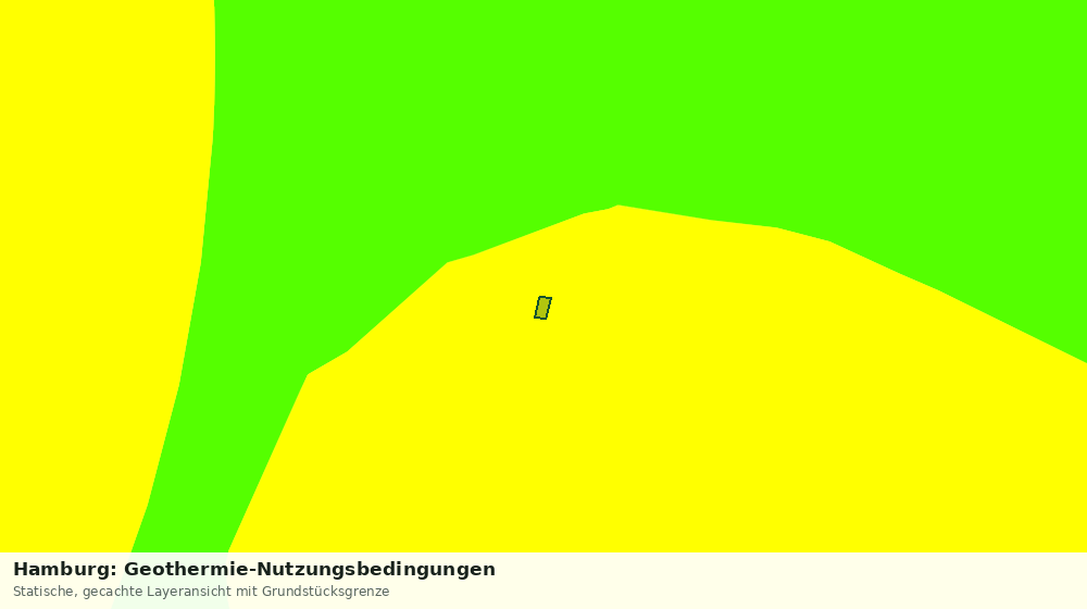 Statische Kartenansicht: Hamburg: Geothermie-Nutzungsbedingungen