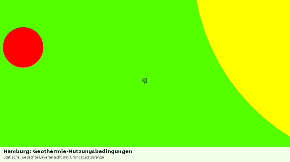 Statische Kartenansicht: Hamburg: Geothermie-Nutzungsbedingungen