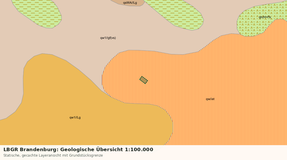 Statische Kartenansicht: LBGR Brandenburg: Geologische Übersicht 1:100.000