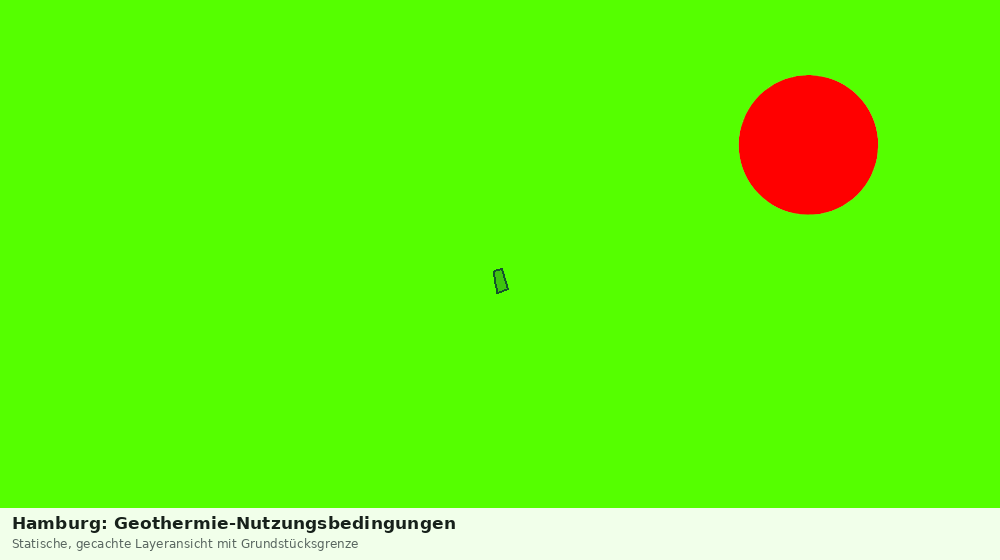 Statische Kartenansicht: Hamburg: Geothermie-Nutzungsbedingungen