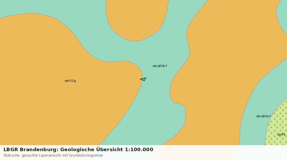 Statische Kartenansicht: LBGR Brandenburg: Geologische Übersicht 1:100.000