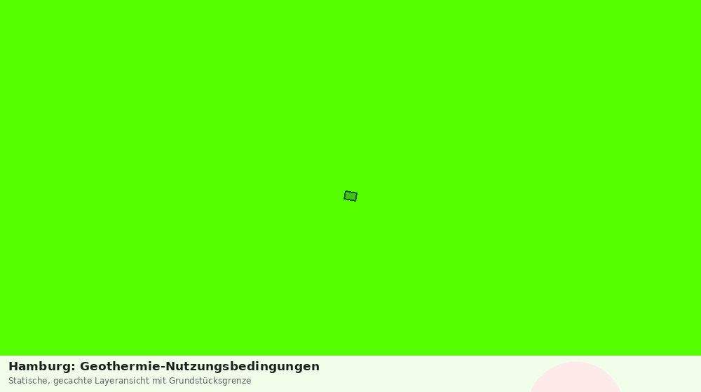 Statische Kartenansicht: Hamburg: Geothermie-Nutzungsbedingungen