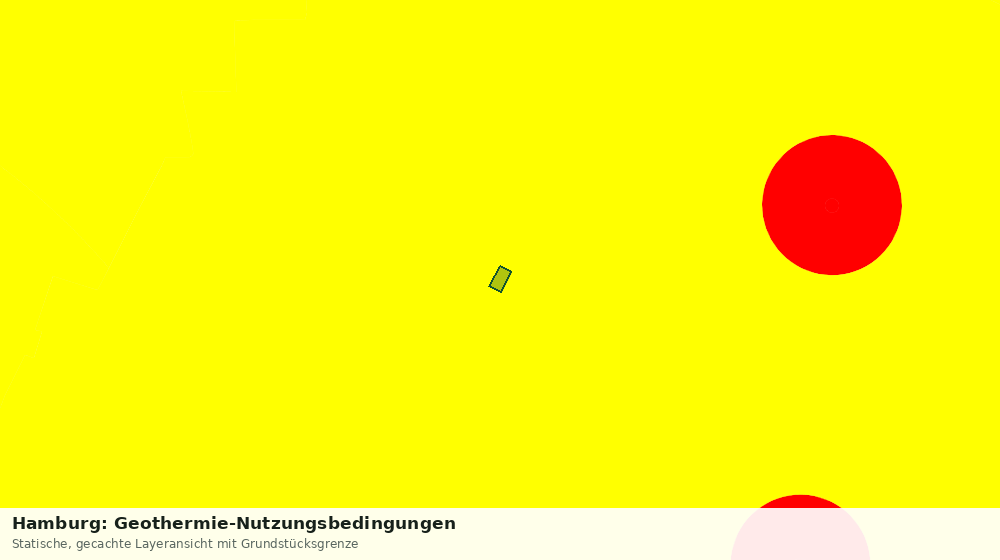 Statische Kartenansicht: Hamburg: Geothermie-Nutzungsbedingungen