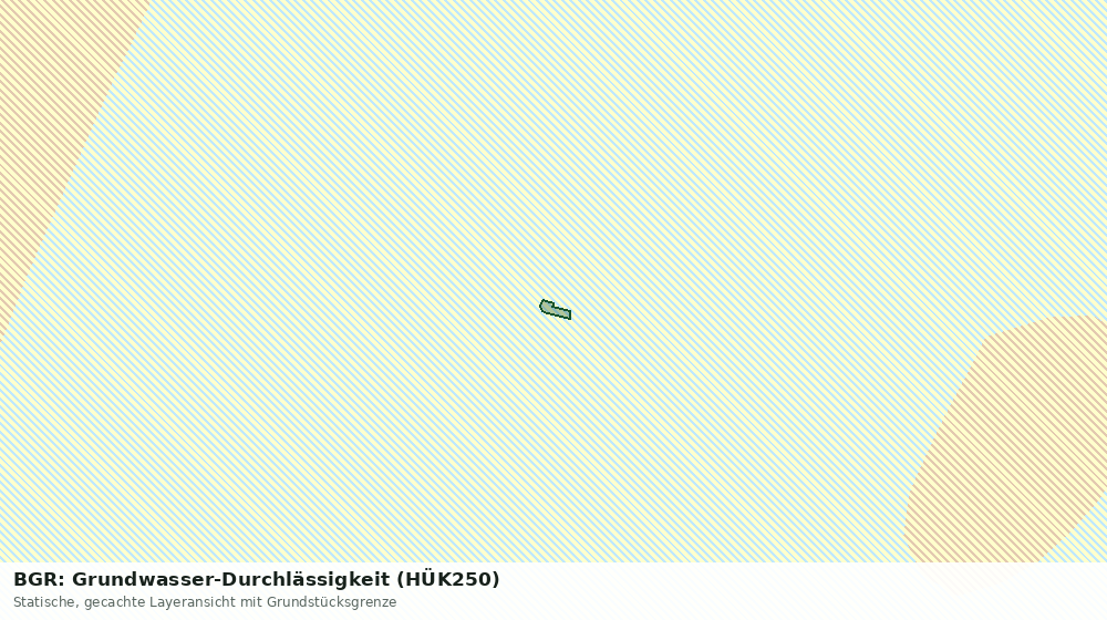 Statische Kartenansicht: BGR: Grundwasser-Durchlässigkeit (HÜK250)