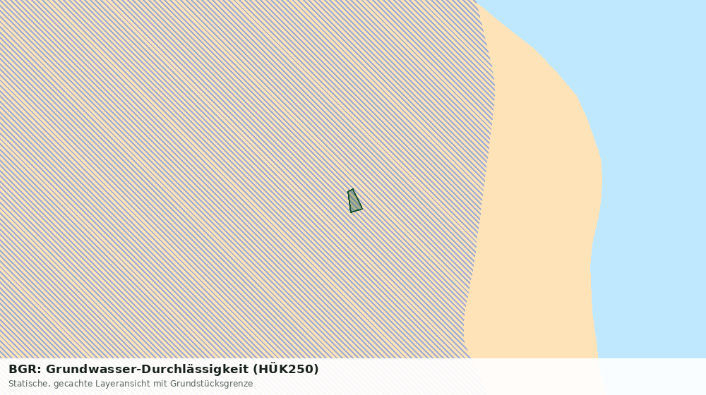 Statische Kartenansicht: BGR: Grundwasser-Durchlässigkeit (HÜK250)