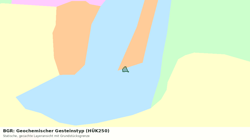 Statische Kartenansicht: BGR: Geochemischer Gesteinstyp (HÜK250)