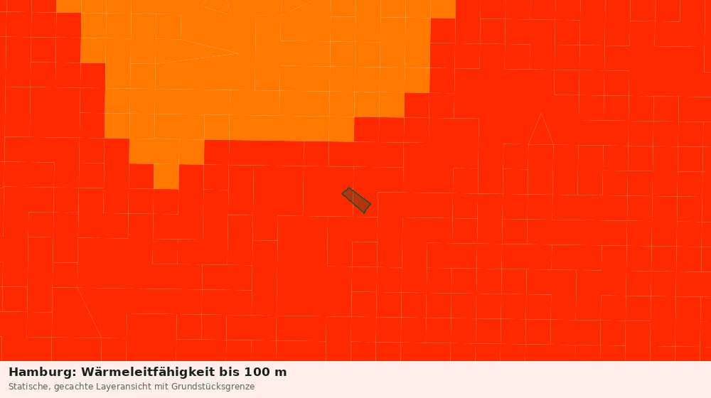 Statische Kartenansicht: Hamburg: Wärmeleitfähigkeit bis 100 m