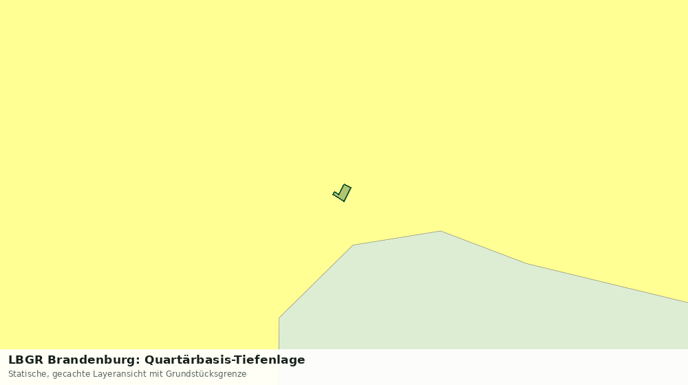 Statische Kartenansicht: LBGR Brandenburg: Quartärbasis-Tiefenlage