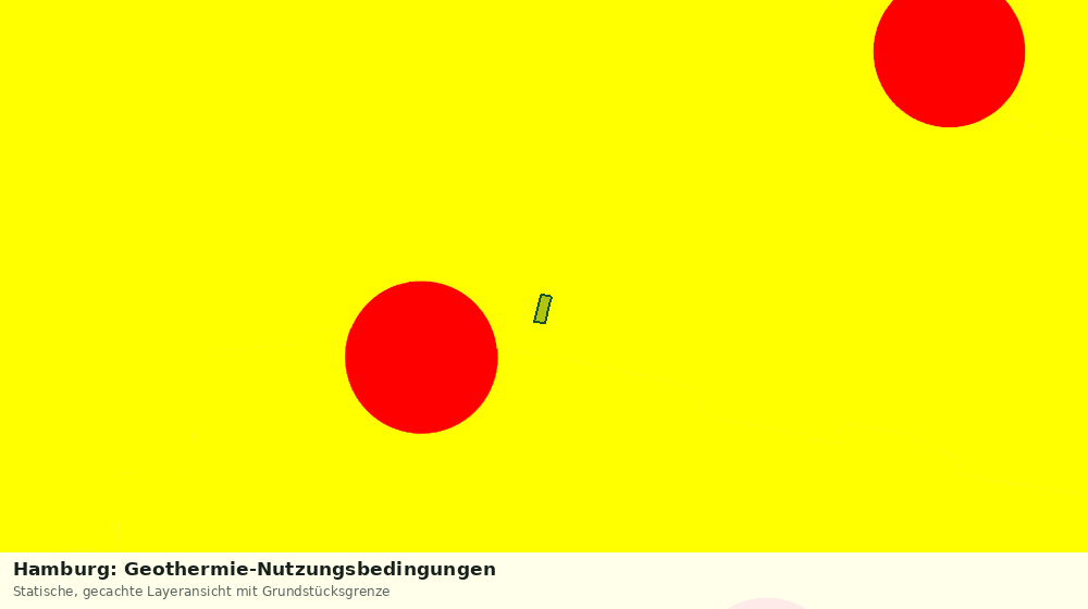 Statische Kartenansicht: Hamburg: Geothermie-Nutzungsbedingungen