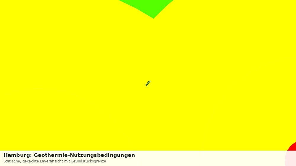 Statische Kartenansicht: Hamburg: Geothermie-Nutzungsbedingungen