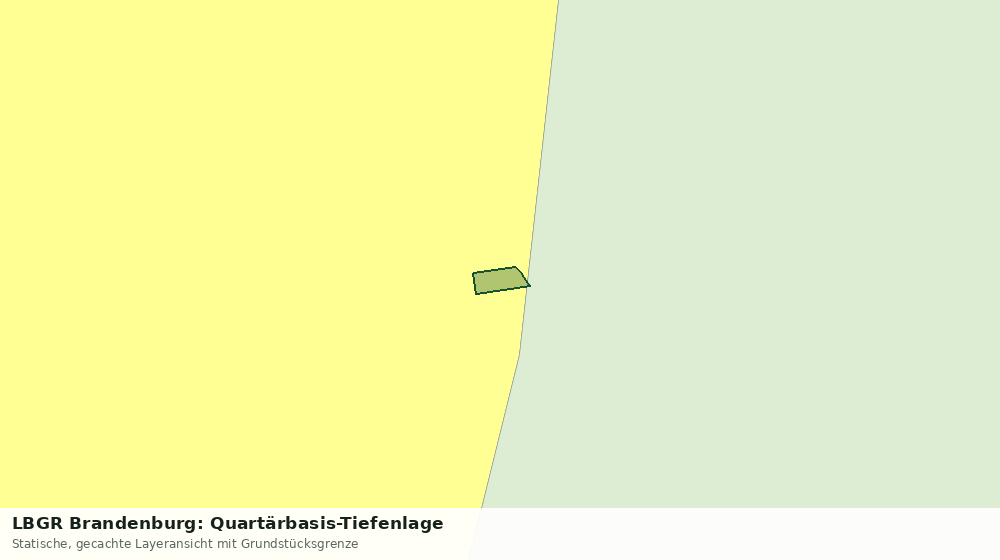 Statische Kartenansicht: LBGR Brandenburg: Quartärbasis-Tiefenlage