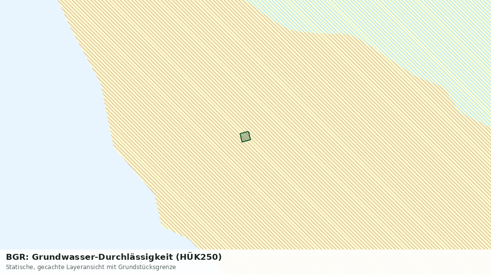 Statische Kartenansicht: BGR: Grundwasser-Durchlässigkeit (HÜK250)