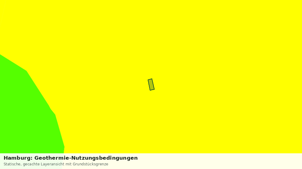 Statische Kartenansicht: Hamburg: Geothermie-Nutzungsbedingungen