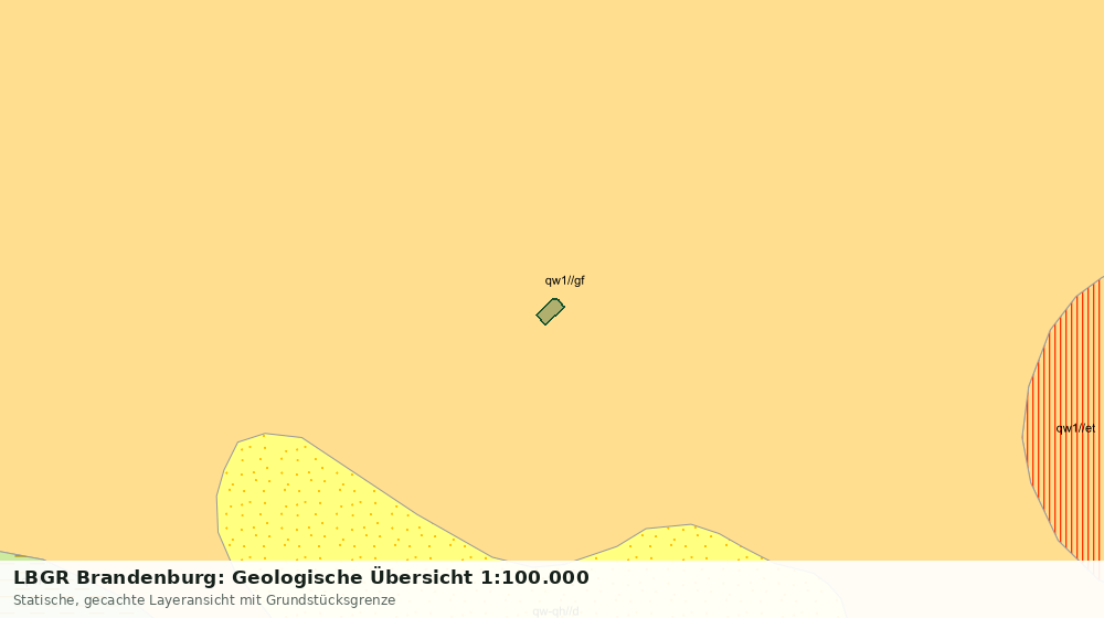 Statische Kartenansicht: LBGR Brandenburg: Geologische Übersicht 1:100.000