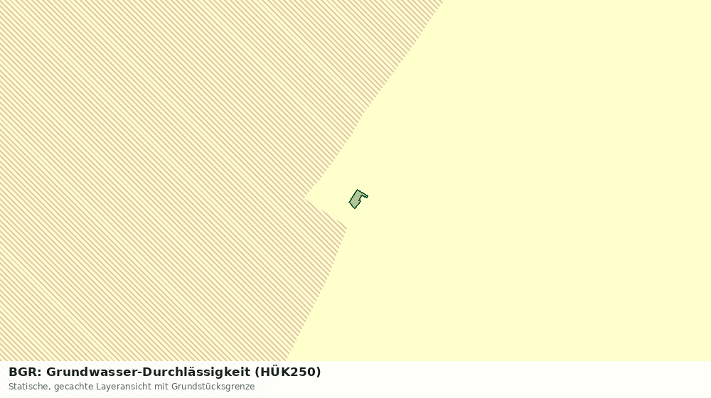 Statische Kartenansicht: BGR: Grundwasser-Durchlässigkeit (HÜK250)