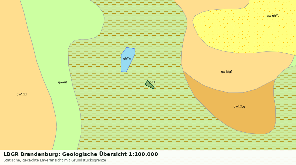 Statische Kartenansicht: LBGR Brandenburg: Geologische Übersicht 1:100.000
