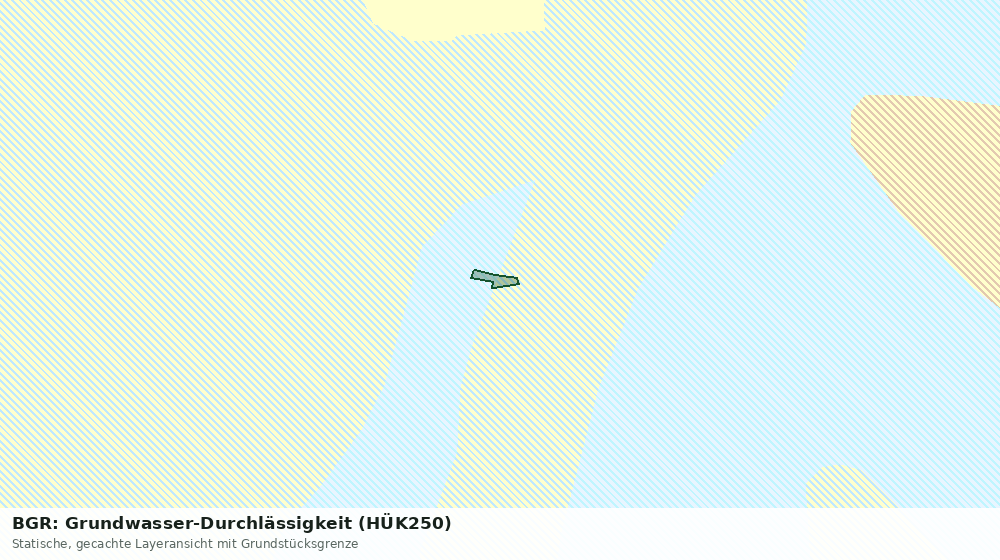 Statische Kartenansicht: BGR: Grundwasser-Durchlässigkeit (HÜK250)