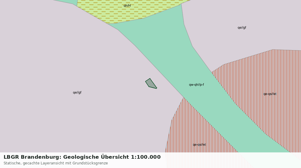 Statische Kartenansicht: LBGR Brandenburg: Geologische Übersicht 1:100.000