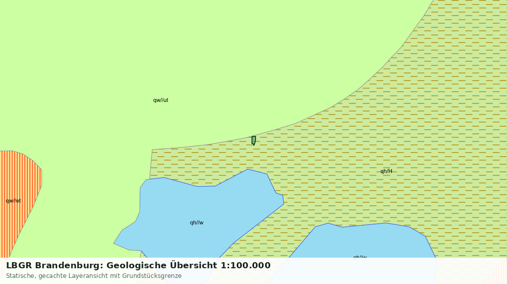 Statische Kartenansicht: LBGR Brandenburg: Geologische Übersicht 1:100.000