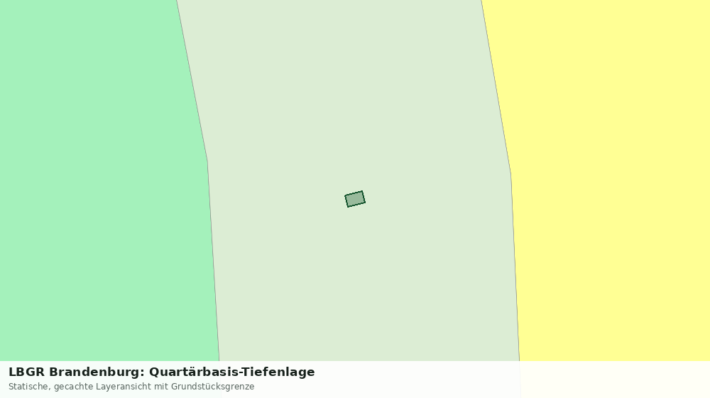 Statische Kartenansicht: LBGR Brandenburg: Quartärbasis-Tiefenlage